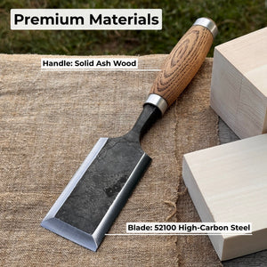 Wood Carving Chisel, 10 - 50 mm (0.39 - 1.97 inches) detail view by Sharky Forged Steel Tools