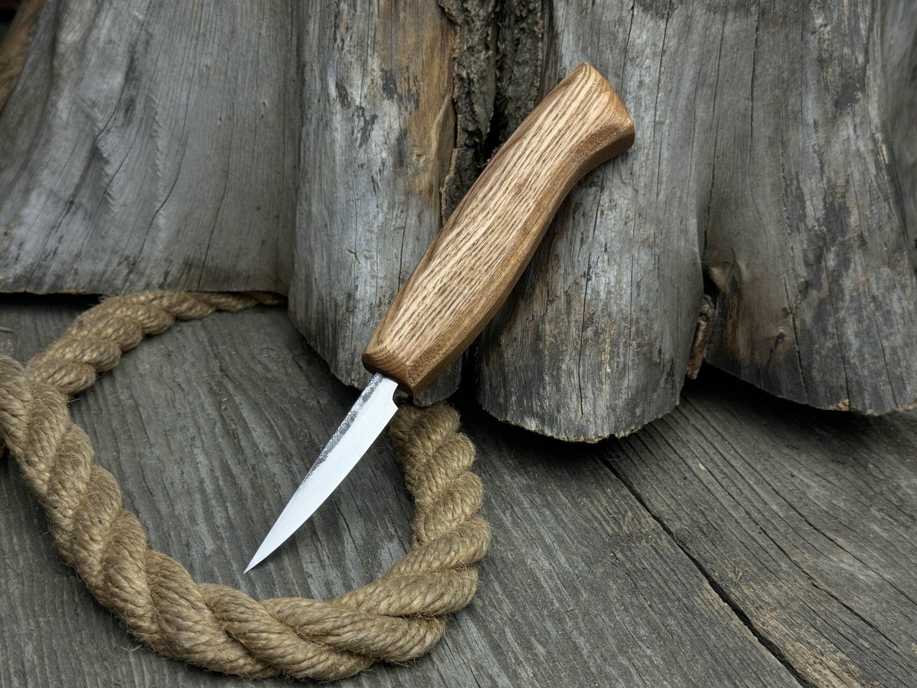 Wood Carving Sloyd Knife, Blade 6.5 cm (2.56 inches) by Sharky Forged Steel Tools