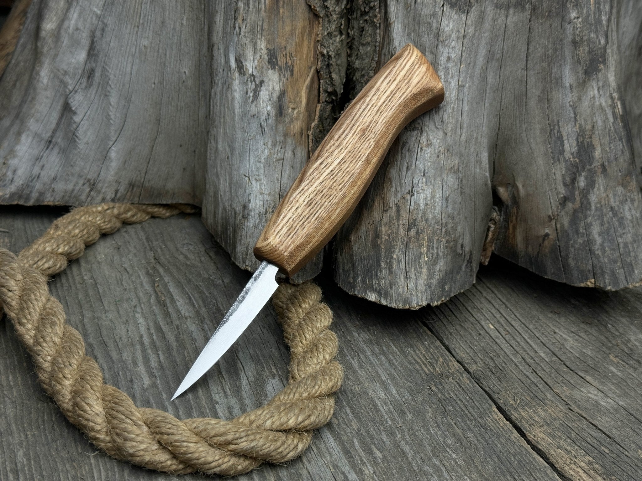 Wood Carving Sloyd Knife, Blade 6.5 cm (2.56 inches) by Sharky Forged Steel Tools
