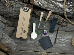Wood Whittling Kit For Beginners – Spoon Carving Edition detail view by Sharky Forged Steel Tools