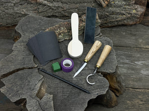 Wood Whittling Kit For Beginners – Spoon Carving Edition detail view by Sharky Forged Steel Tools