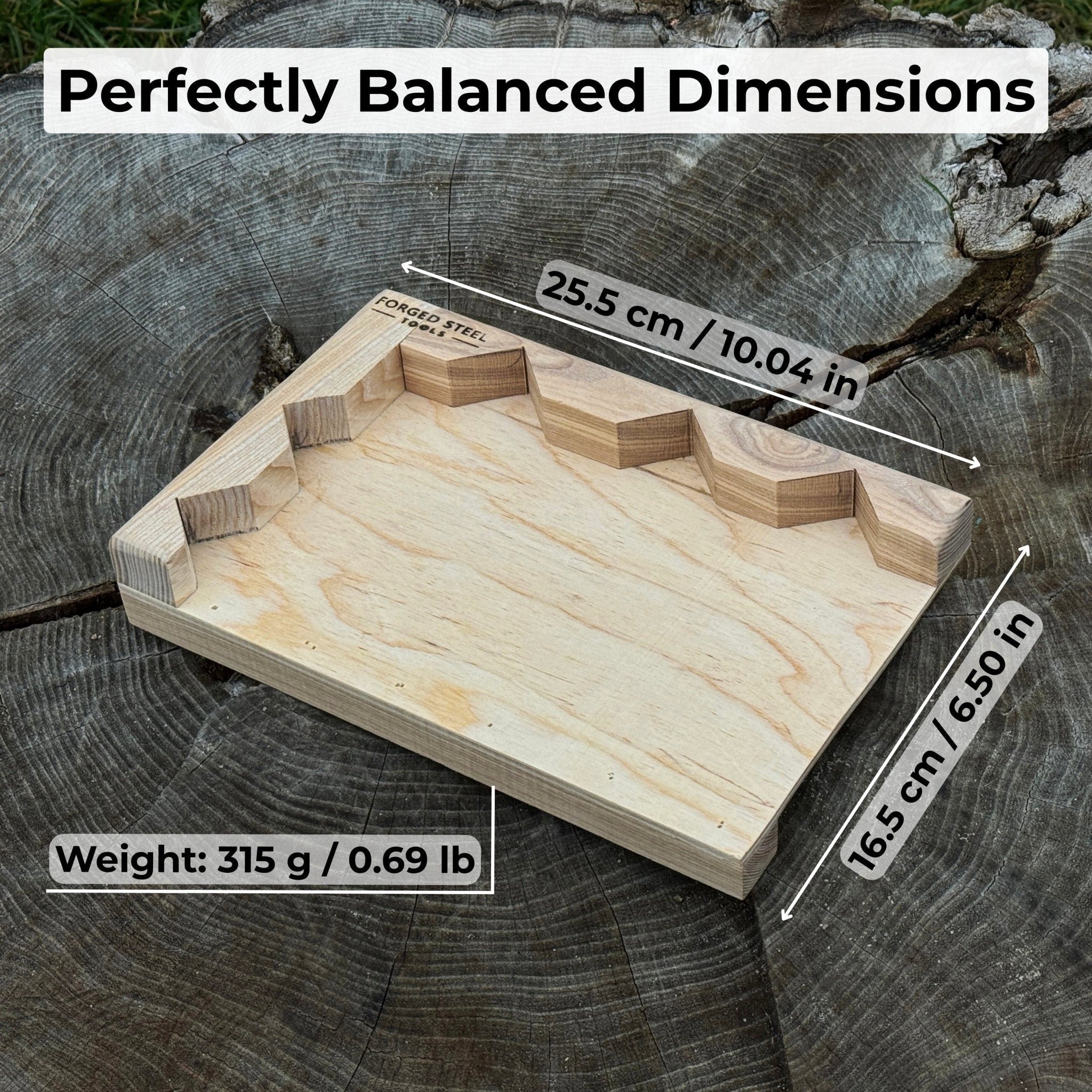 Wooden Bench Hook for Carving. Handcrafted Work Support for Wood Carving detail view by Sharky Forged Steel Tools