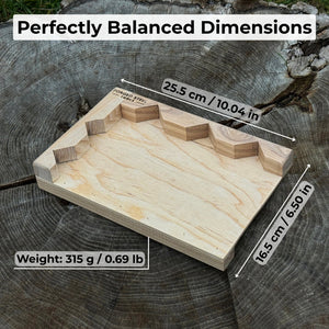 Wooden Bench Hook for Carving. Handcrafted Work Support for Wood Carving detail view by Sharky Forged Steel Tools