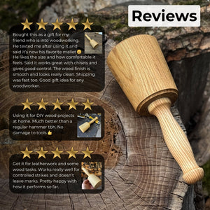 Wooden Mallet 16.75 oz for Woodworking and Carving