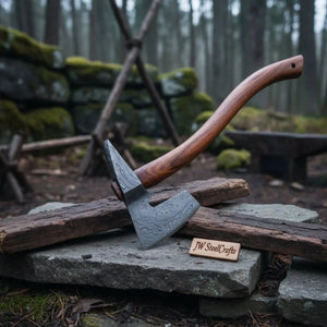 Axe Damascus Steel Axe Viking Axe Hatchet Axe Bearded Axe Tomahawk by JW SteelCrafts, Southern lifestyle apparel detail photo 4