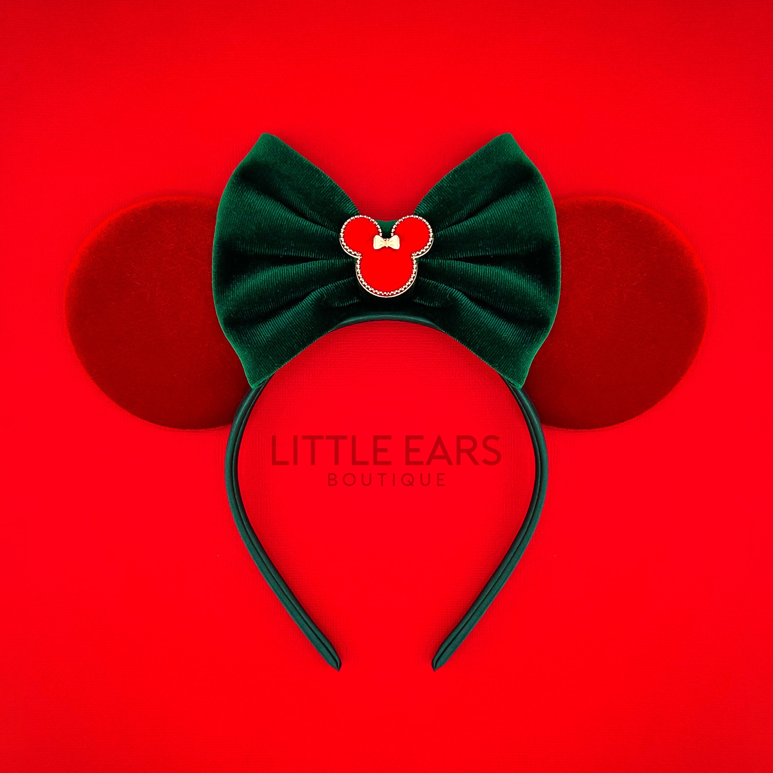 Green Bow Darling Charm Ears by Little Ears Boutique, headbands main product photo