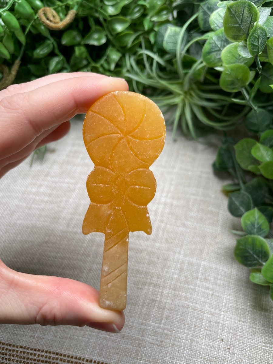 Yellow Calcite Candy (Scratched) by Copper Ashes