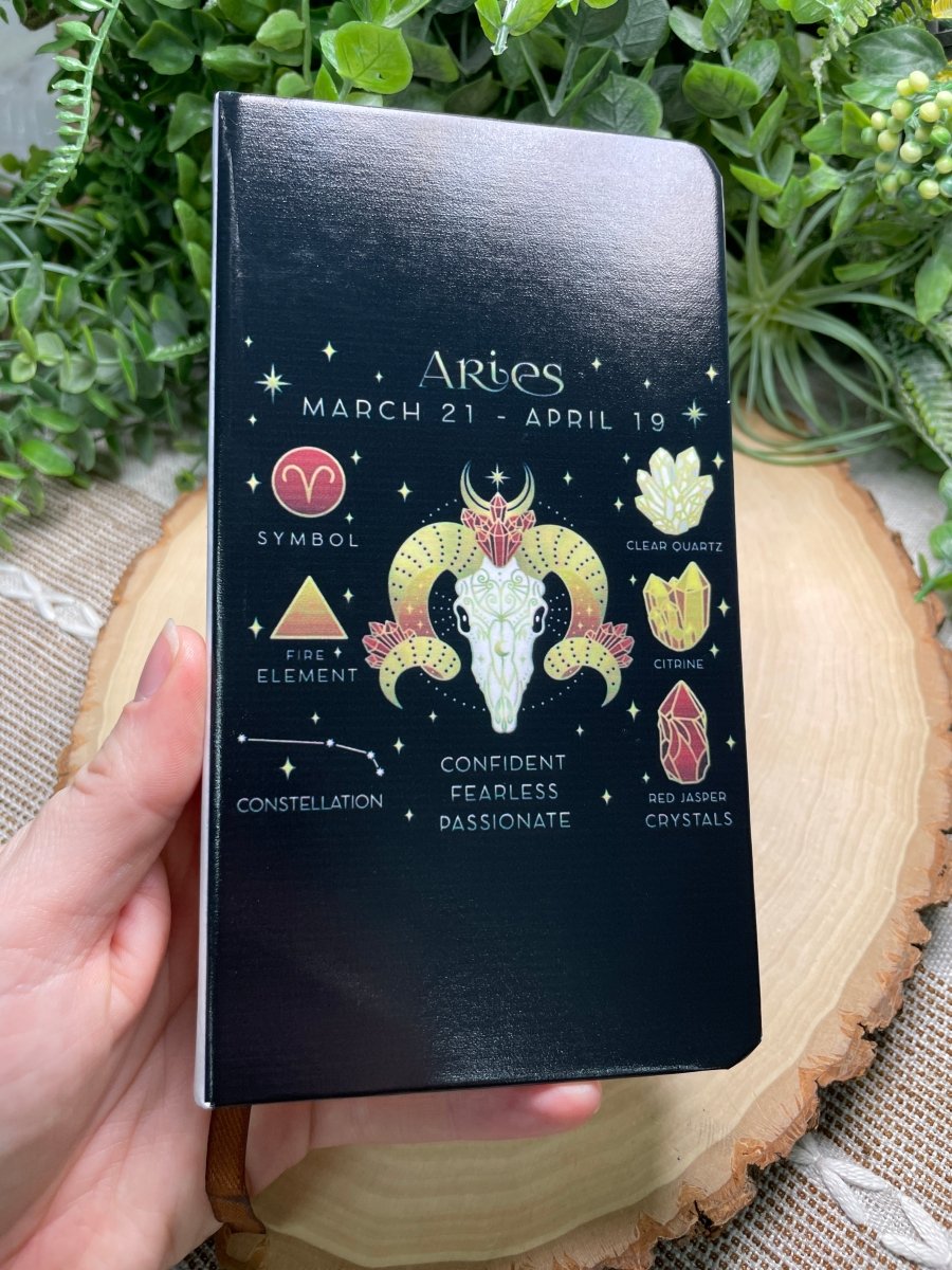 Zodiac Sign Notebook (all 12 signs available) detail view by Copper Ashes