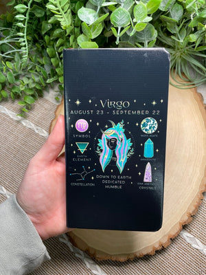 Zodiac Sign Notebook (all 12 signs available) detail view by Copper Ashes