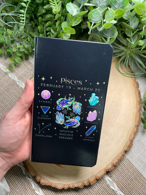 Zodiac Sign Notebook (all 12 signs available) detail view by Copper Ashes