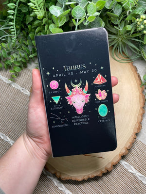 Zodiac Sign Notebook (all 12 signs available) detail view by Copper Ashes