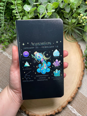 Zodiac Sign Notebook (all 12 signs available) detail view by Copper Ashes