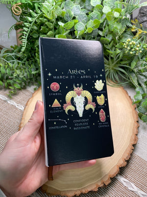 Zodiac Sign Notebook (all 12 signs available) by Copper Ashes
